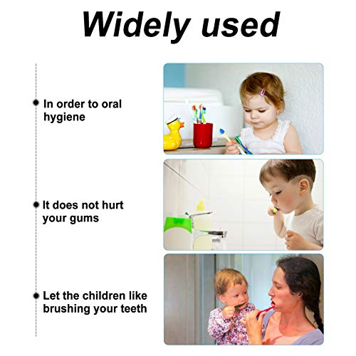 STOBOK 1 Conjunto de Escova de Dente Infantil ElÃ©trica Em Forma de U Escova de Dente de Desenho Ani