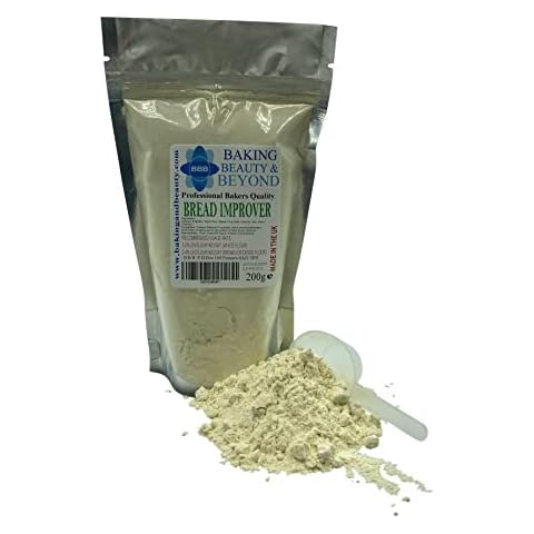 Bread Improver Powder - Dough Improver for Bread - Professional Dough Enhancer for Bread - All Grain Dough Conditioner Strengthens Gluten and Starch - to Improve Texture of All Flours (200g) Cover