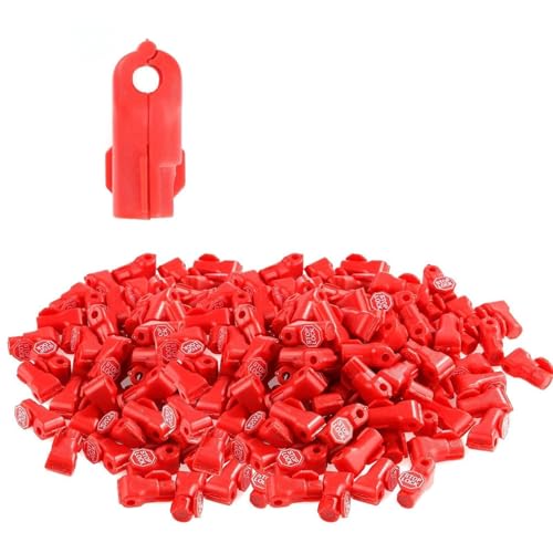 Lausixy Peg Hook Locks Stop Locks, 100PCS of 6mm Plastic