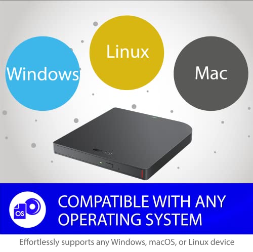 Image of BUFFALO MediaStation 8X Portable DVD Writer with M-DISC Support - TAA Compliant