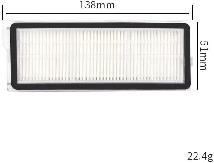Compatible with (Roborock Qrevo Edge/EdgeC/Edge S5A / 5V1 / Curv) Vacuum Parts Main Roller Side Brush Hepa Filter Mop Cloth Dust Bag(Combination Pack 2)