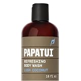 PAPATUI by Dwayne Johnson Refreshing Body Wash for Men | Exfoliating, Hydrating & Made with Coconut Oil | Lush Coconut | 18 oz