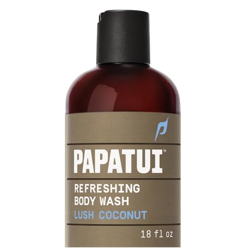 PAPATUI by Dwayne Johnson Refreshing Body Wash for Men | Exfoliating Hydrating & Made with Coconut Oil | Lush Coconut | 18 oz