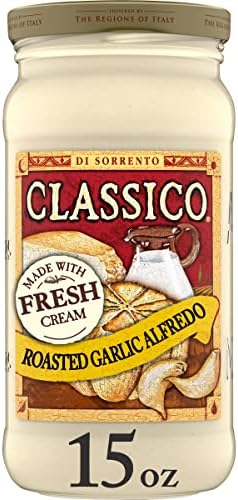 Classico Roasted Garlic Alfredo Pasta Sauce (15 oz Jar)