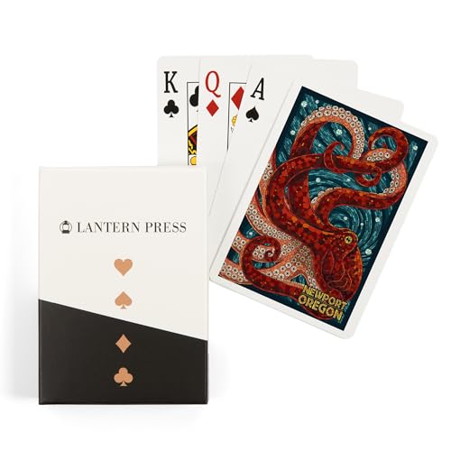 Naipes de Poker Newport Oregon Octopus Mosaic 52 cartas