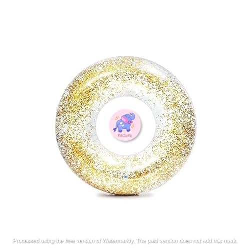 Image of Inflatable Swimming Rings Floater for Summer Fun |Swimming Ring Tube for Kids 9+,Boys,Girls,Adult|Circle Float Swim Tube for Pool Party, Lake, Beach (Sparkling Glitter)