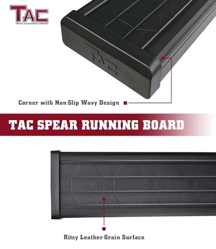 Estribos TAC Spear para Toyota Tundra CrewMax 2022-24, negro miniatura 5