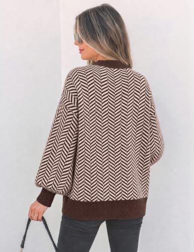 Image of ZESICA Women's Turtleneck Oversized Sweaters 2026 Fall Outfits