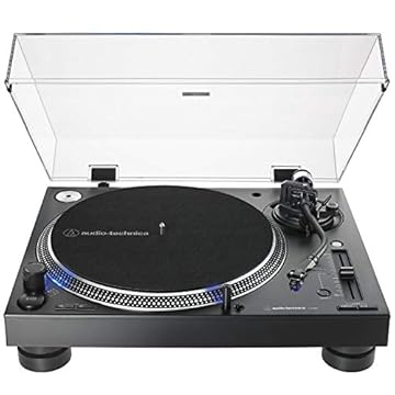 Toca-Discos Audio-Technica Audio-Technica Manual DJ Profissional AT-LP140XP-BK Direct-Drive com cartucho AT-XP3, Preto, Bivolt 120/240V