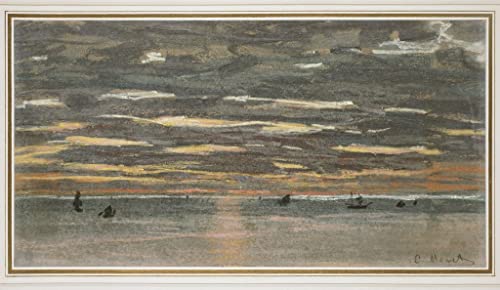 Toile Coucher de soleil Monet 60x90cm pour décoration salon moderne