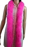 Flydreamfeathers 30 Gram 2 Yard-Long Marabou Feather Boa 8 Color, Dancing Wedding Crafting Party Dress Up Halloween Costume Decoration (candy pink)