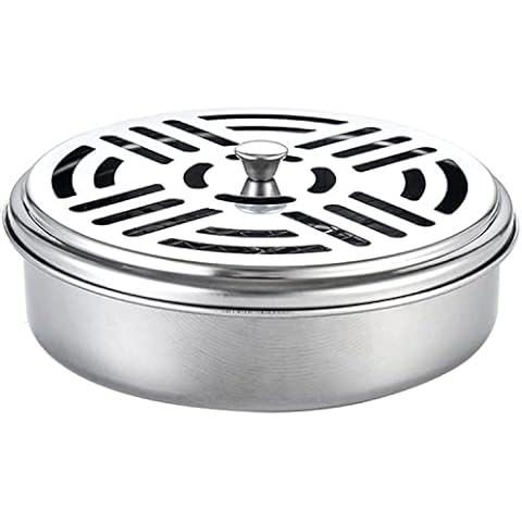 Moving Mosquito Coil Holder Classic Metal Incense Holder (Black) Cover