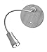 Epiphanie - LED Light Gooseneck Wall Lamp - Brushed Steel Finish