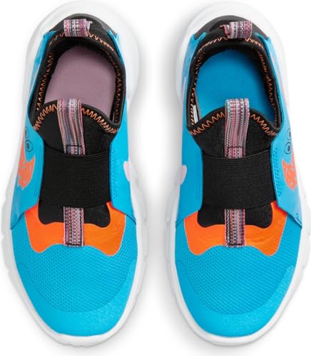 Nike Tênis infantil Flex Runner 2 (criança grande), Blue Lightning/Total Orange/Ora, 2.5 Little Kid