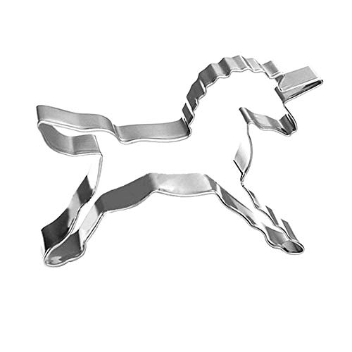 Ausstechform Einhorn Edelstahl Keksform für ihre Weihnachtsplätzchen Robust und leicht abwaschbar Cover