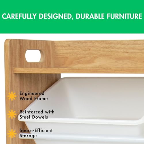 image for Humble Crew Toy Storage Organizer with Top Shelf and 9 Removable Bins,