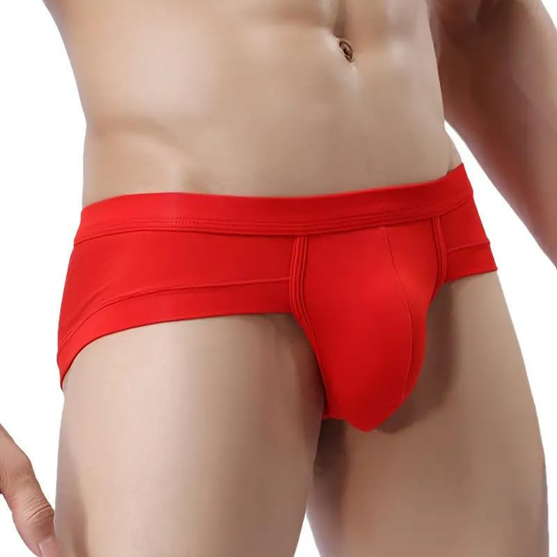 4Pcs Men'S Underwear, Comfortable Breathable Loose Briefs, for Everyday Wear4