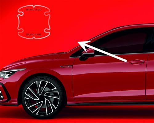 Image of BFRC 3D Gel Finish Car Door Transparent Handle Cup Scratch Guard Sticker Universal for Specific Brand (Pack of 4) (MRDRVAR) (V0LKSWAGEN)