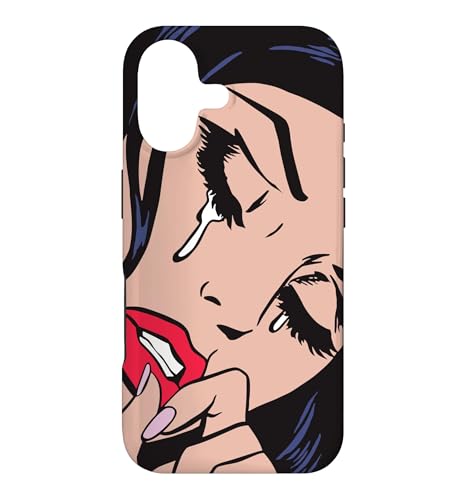 Crying Girl Pop Art Case for iPhone 17