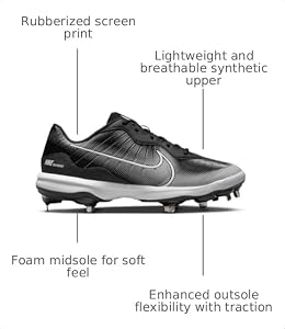 Amazon.com | Nike Alpha Huarache Varsity 4 Low Metal Baseball