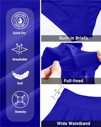Image of Aqua Eve Women Swim Skirt Tummy Control Swimsuit Skirt High Waisted Bathing Suit Bottom (Available in Plus)