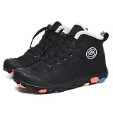 Eliogn Boys Girls Snow Boots Winter Warm High-Top Shoes Outdoor Sports Non-Slip Hiking Shoes Winter