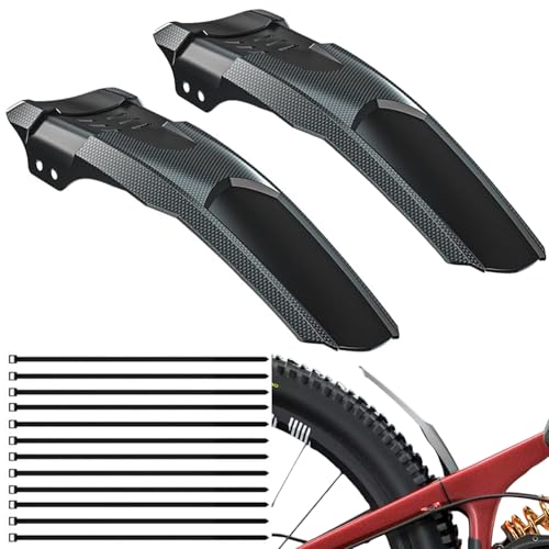 GYHWOFUL Schutzblech Mountainbike Set MTB Schutzblech Vorne & Hinten Fahrrad Schutzblech Mudguard Quick-Release Spritzschutz für 20-29 Zoll Mountainbike & Rennrad