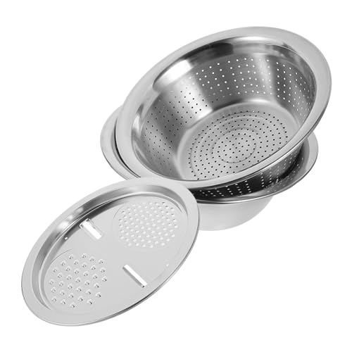 LOEFLIFA 3個 多機能ステンレス製野菜フルーツスライサー 点入り 抗錆耐久 水切り機能付き 切れ味鋭い調理器具 家用キッチン用品