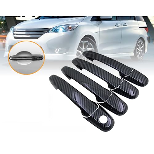 Protector de manija de fibra de carbono premium para Nissan Lafesta B35 2