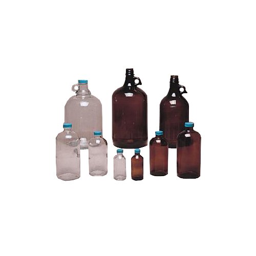 B73628 Boston Round Sample Bottle, 10 Class, 128 oz. Capacity (Pack of 6)