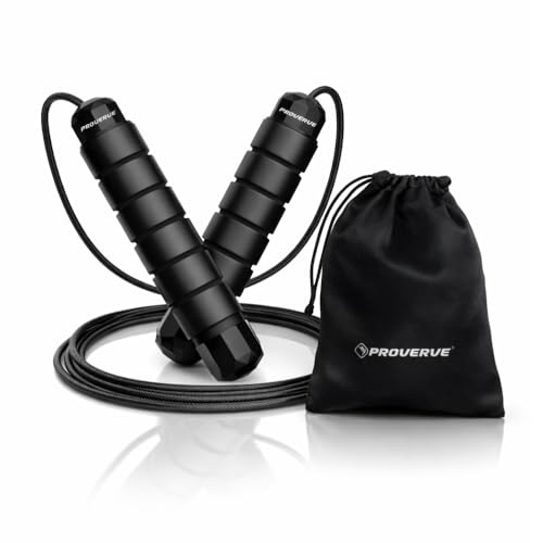 Image of Skipping Rope for Men, Women and Kids, Tangle Free, Anti Slip Rubber Handles for Gym Workout & Weight Loss Training (Pack of 1) (Steelwire)