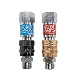 Koike Oxy-Fuel Flashback Arrestor Quick Connect Torch to Hose Locking Coupler Set, Safe Fuel/Oxygen Disconnect, Tight Sealing, OSHA Compliant (SET)