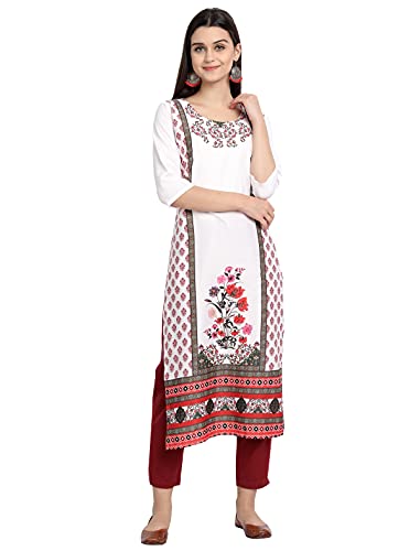 Image of Women's Crepe Regular Kurta