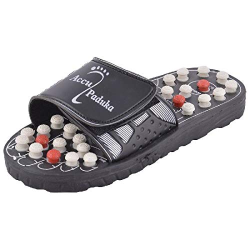 SGK Women's Yoga Acupressure Paduka/Chappal (Black) Amazon.in Health