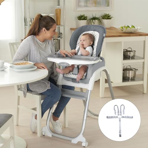Hauck Hochstuhl Gurt,5 Punkt Gurt Hochstuhl für Tripp Trapp,Ersatz-Sicherheitsgurte,Kinderwagen Zubehör,Verstellbare Wandelbare Baby Sicherheitsgurt,Kinderschutzgurt,Sicherheitsgurt (Weiß)