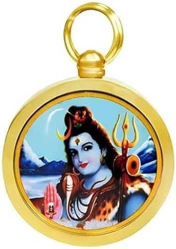 Mahamrityunjya Yantra Locket Mahamritunjya Yantra Pendant Mahamrityunjay Kavach Yantra Pendant Round Shiv Shakti Locket