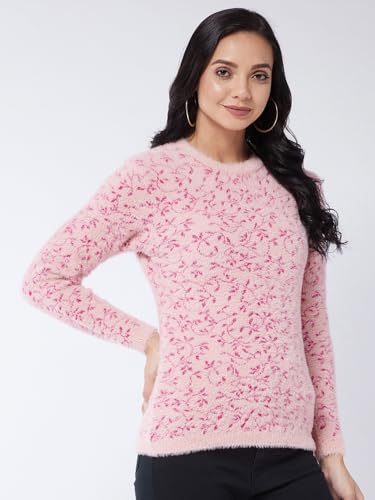 Image of Modeve Women Flower Print Sweater for Winters||Winterwear||