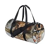 Maße: 45 x 24 x 23 cm (L x B x H), mit mehreren Taschen, 1 Hauptfach mit Reißverschluss, 2 Seitentaschen, 1 Innenfach mit Reißverschluss. Geräumig für Sportkleidung, Schuhe, Wasserflaschen, Brieftasche, Handy, Kopfhörer, Schlüssel usw.