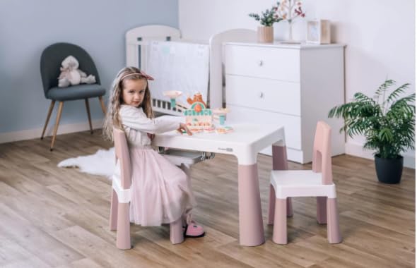 Freeon 46644 Table + 2 Chairs Neo White/Pink