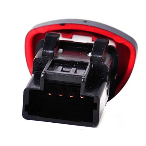 Interruptor 3 Posiciones Luces de botón de Emergencia 8200442723 para Interruptor de Peligro Nuevo Interruptor Llave Tractora (Black, One Size)