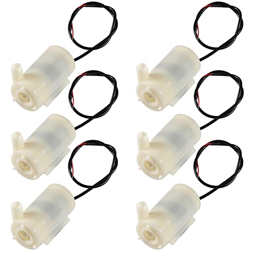 Image of 6Pcs Mini Water Pump DC 3V 5V Micro Submersible Motor Pump for Fish Tank Fountain Aquarium Garden Plant Flower