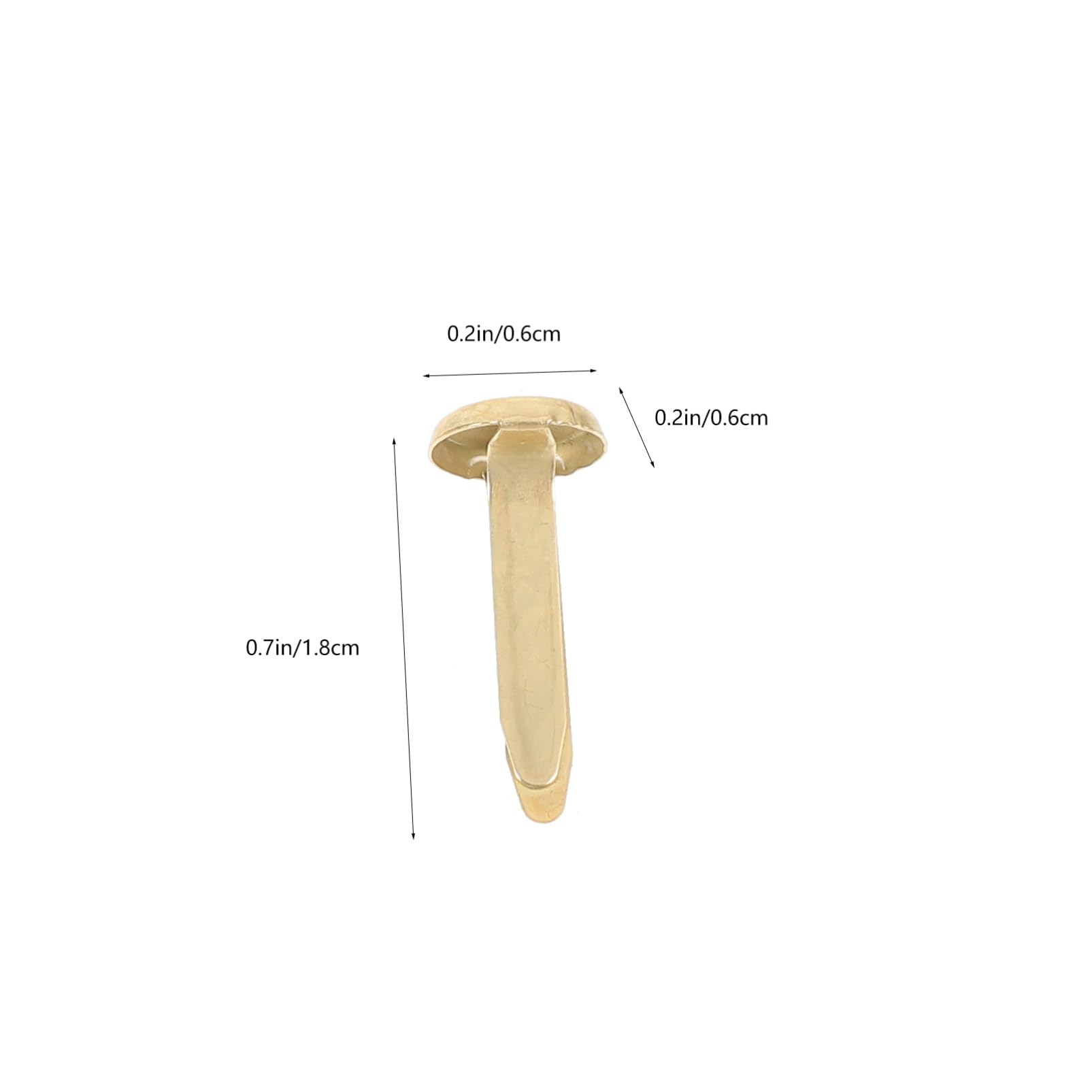 DOITOOL Craft Making Brads 100pcs Decorative Mini Brads Round Head Fasteners for DIY Scrapbooking