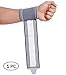 NeoTech Care Wrist Band - Adjustable Compression Strap - Elastic & Breathable Fabric - Support Sleeve for Tennis, Sports, Exercise - Men, Women, Right or Left (Gray Color, Size S, 1 Unit)