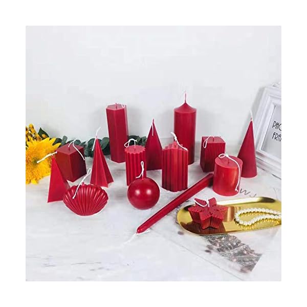 flower205 Kerzengießform Kerzenformen Zum Gießen Weihnachten Stumpenkerze Aroma Gips Seife Formen DIY Werkzeuge… – Bild 6
