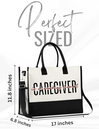Bolso tote de lona para mujer con cierre y correa miniatura 4