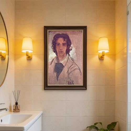 Tableau autoportrait George Frederick Watts impression toile déco 40x61 - 7