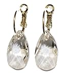 omega chronograph damen vergoldet Ohrringe mit Hakenverschluss