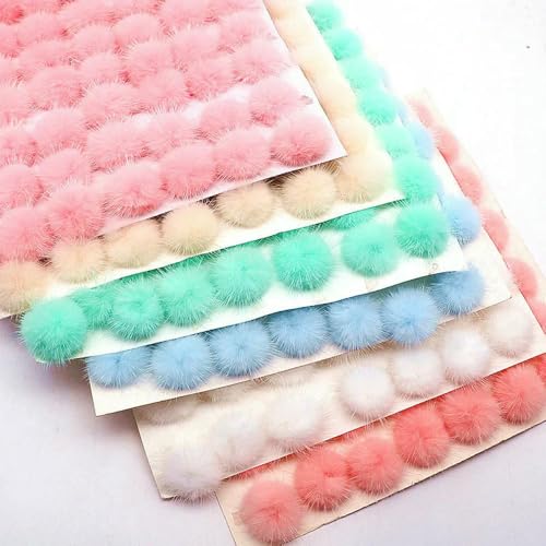 Pompons pour la fabrication de bijoux et customisation de sacs - 3