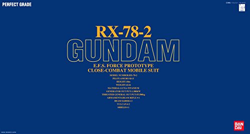 Bandai Hobby RX-78-2 Gundam Perfect Grade Escala 1:60 miniatura 5
