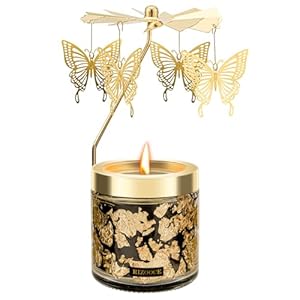 Velas de mariposa para mujer, regalo único de San Valentín, amiga, hermana, mamá, aniversario, Navidad, cumpleaños, velas aromáticas giratorias